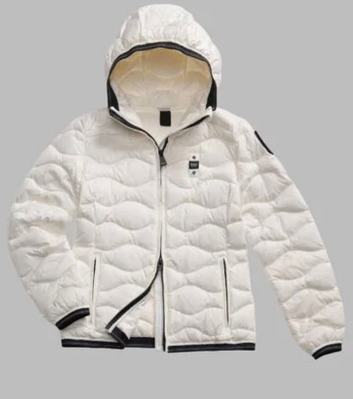 PIUMINO AD ONDE CAMELIA BIANCO OTTICO