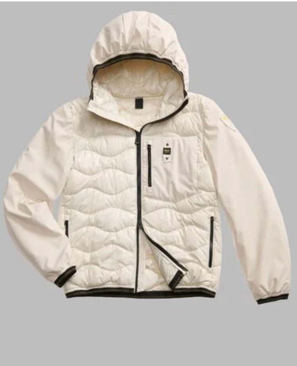 PIUMINO UOMO IMBOTTITURA MISTA ALBERT BIANCO/PANNA