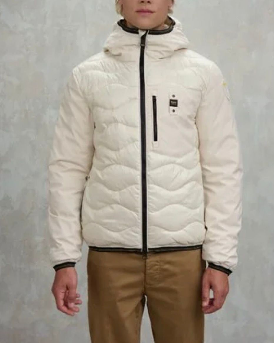 PIUMINO UOMO IMBOTTITURA MISTA ALBERT BIANCO/PANNA