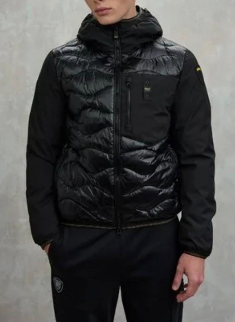 PIUMINO UOMO IMBOTTITURA MISTA ALBERT NERO